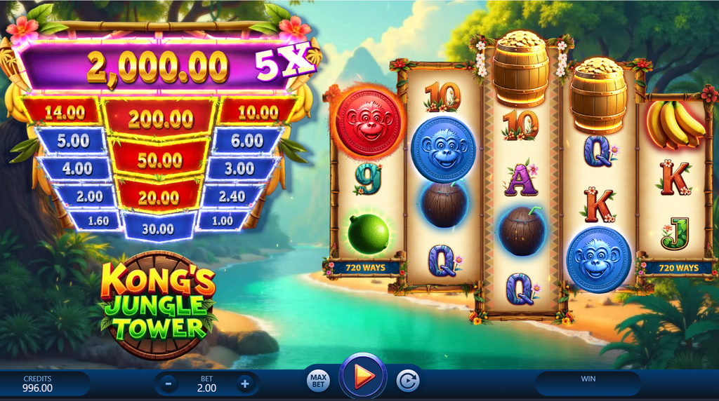 kongs-jungle-tower microgaming slot