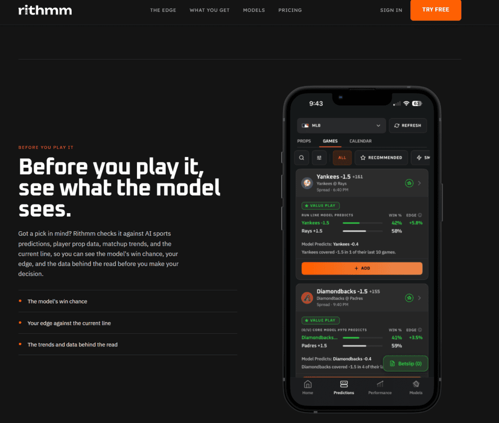 One of the popular AI prediction tools for sports betting