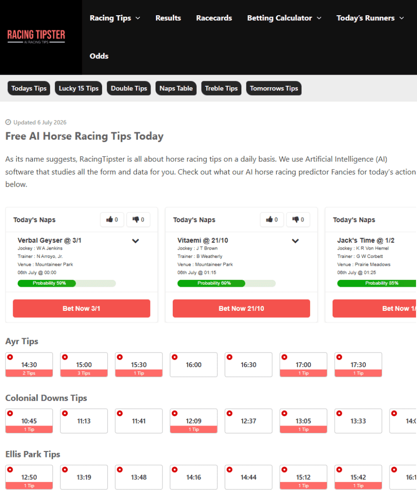 Racing tipster.com