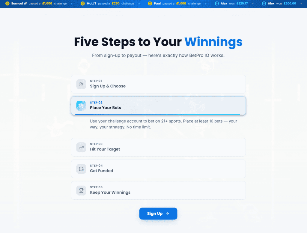 ho betpro iq app works
