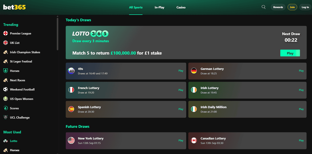 Lotto365 online lotto UK by bet365