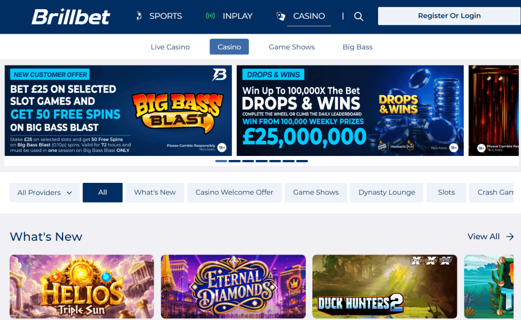 newest UK casino site BrillBet Casino
