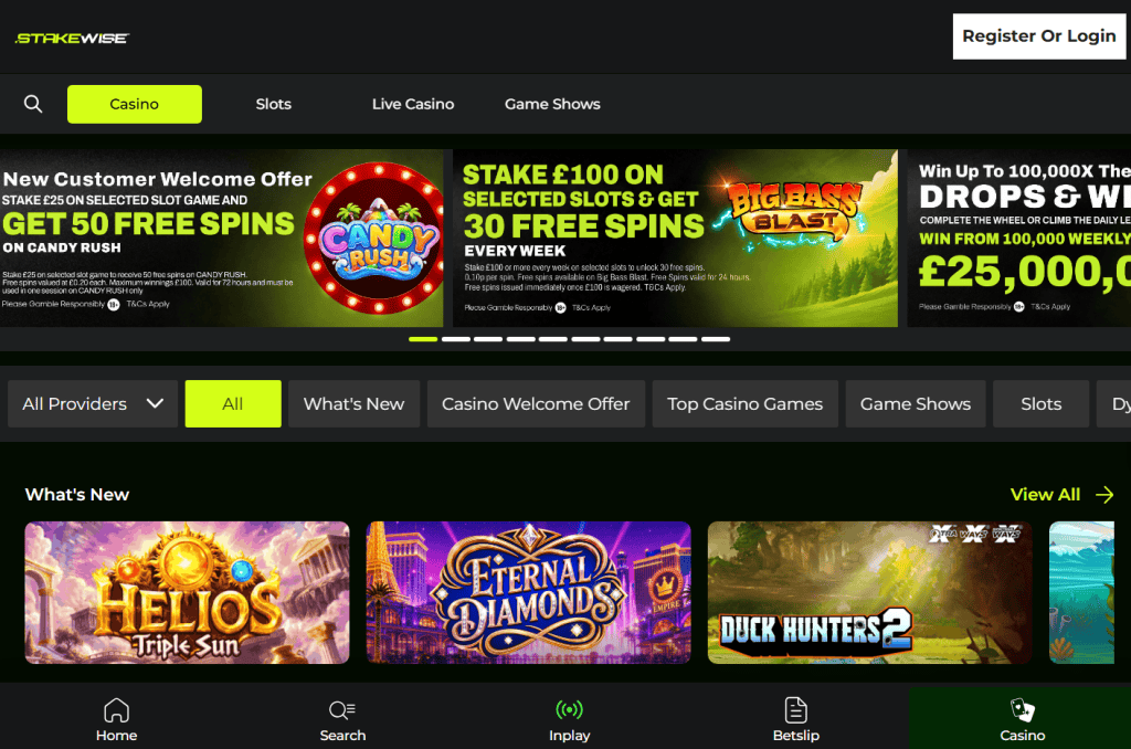newest UK casino slot sites - StakeWise
