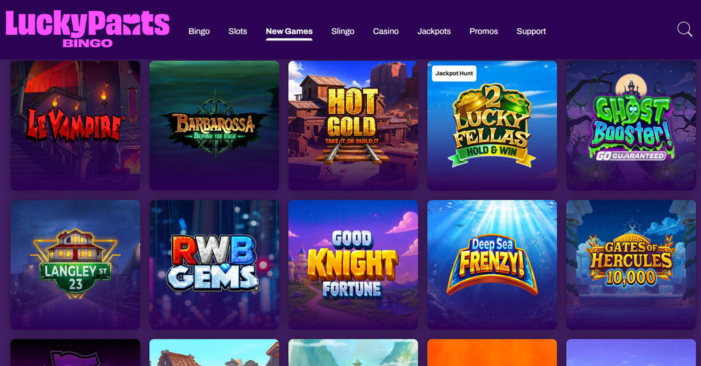 10p Slot Games UK at Lucky Pants games