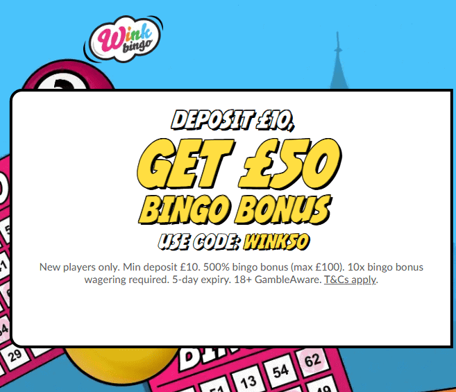UK Bingo Sites -Wink Bingo